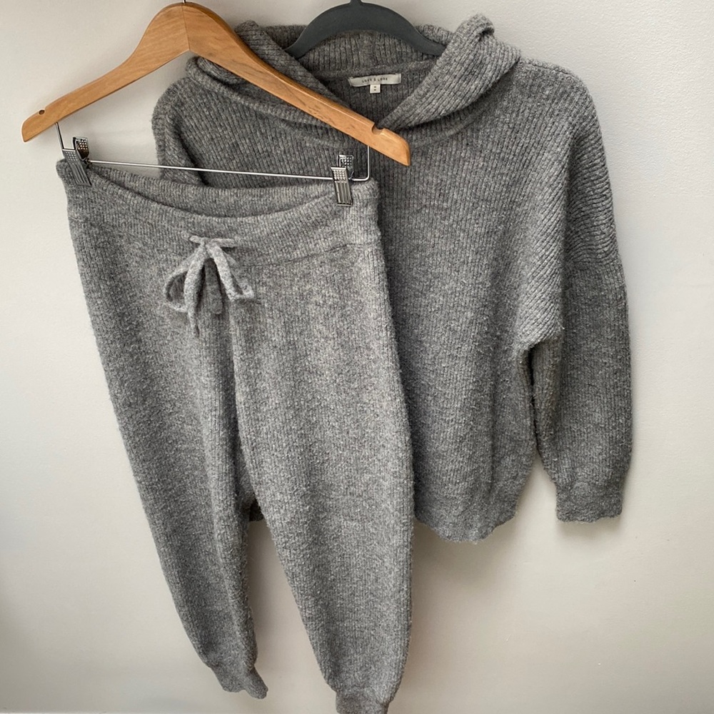 Love & Lore Knit Lounge Set - S Joggers / M Hooded Sweater
